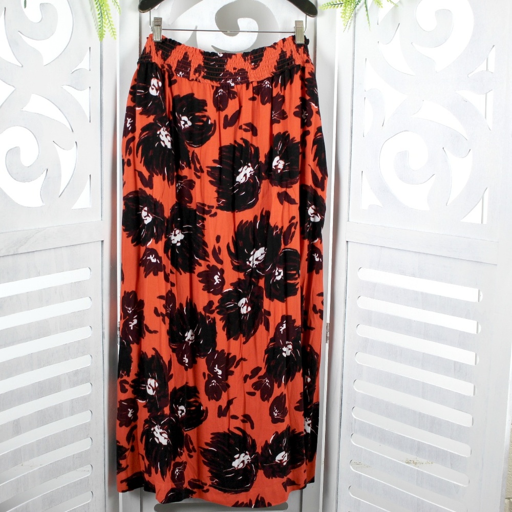 A New Day Boho Summer Midi Skirt Size XL NEW